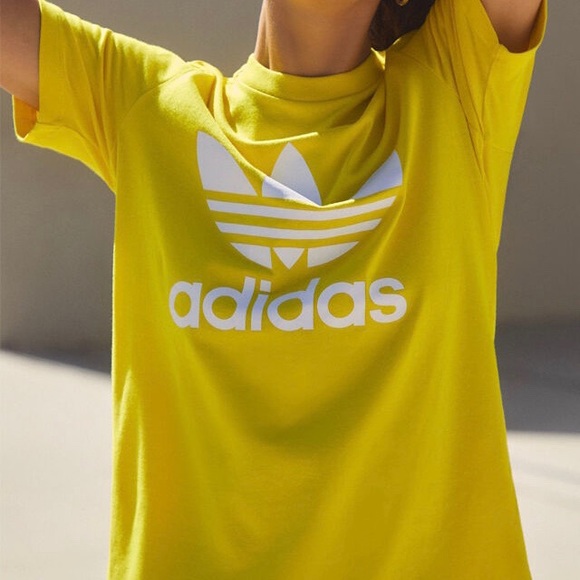 Adidas yellow tree foil tee - Picture 2 of 7